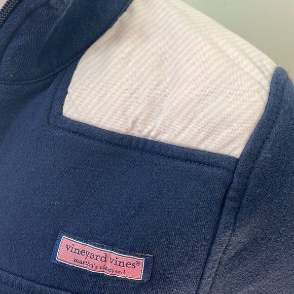 VINEYARD VINES navy blue quarterzip pullover - Picture 3 of 6